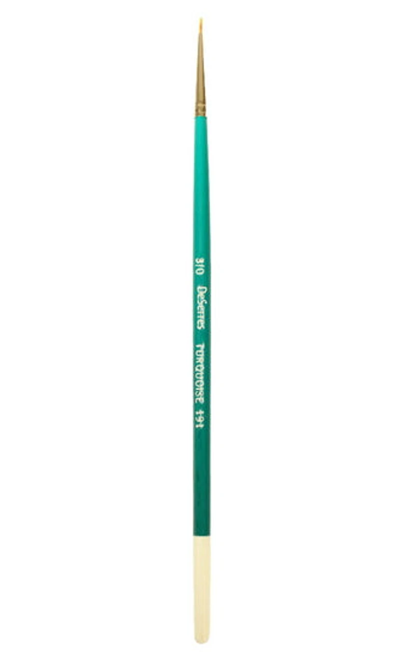 Brush Short Handle/Synthetic Bristle Round