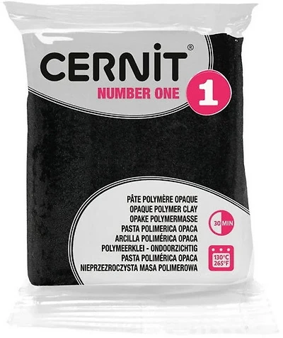 PÂTE À MODELER POLYMÈRE NUMBER ONE - FINITION OPAQUE Noir 0,056