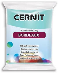 PÂTE À MODELER POLYMÈRE NUMBER ONE - FINITION OPAQUE Bordeaux 0,056