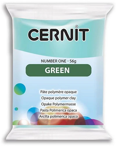 PÂTE À MODELER POLYMÈRE NUMBER ONE - FINITION OPAQUE Vert 0,056
