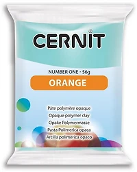 Number One Polymer Modelling Clay - Opaque Orange 56