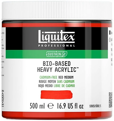 Acrylique bio hv - 16oz - rouge moyen sans cadmium - s5