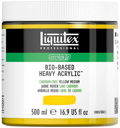 Acrylique bio hv - 16oz - jaune moyen sans cadmium - s3