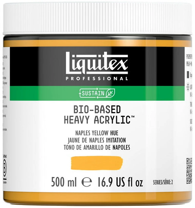 Acrylique bio hv - 16oz - jaune de naples imitation - s2