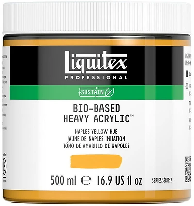 Acrylique bio hv - 16oz - jaune de naples imitation - s2