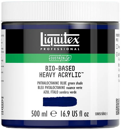 Acrylique bio hv - 16oz - bleu phtalocyanine nuance verte - s1