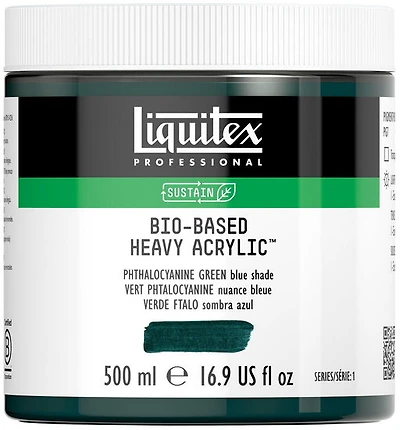 Acrylique bio hv - 16oz - vert phtalocyanine nuance bleue - s1
