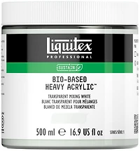 Acrylique bio hv - 16oz - blanc transparent mélange - s1