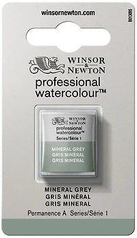 Watercolour half pan - mineral grey - s1