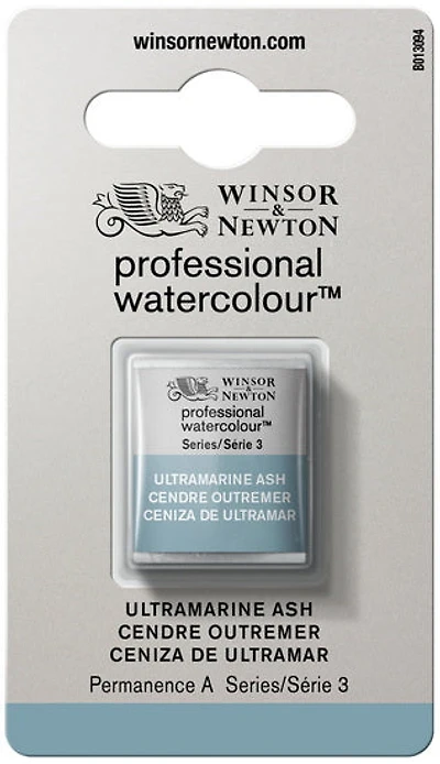 Aquarelle demi-godet - cendre outremer - s3