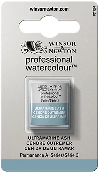 Aquarelle demi-godet - cendre outremer - s3