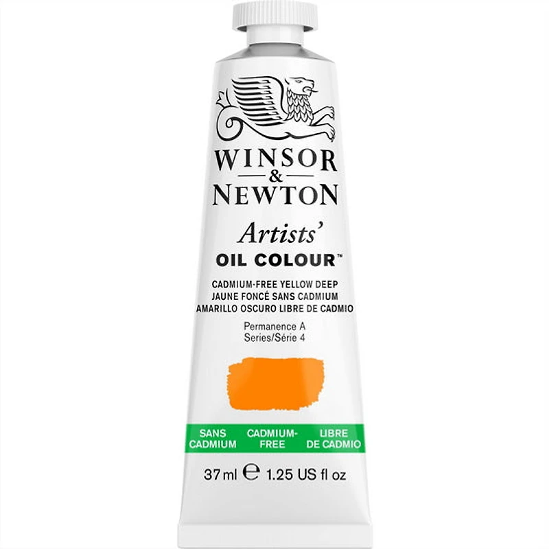 Huile artiste - 37ml - jaune foncé sans cadmium - s4