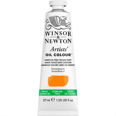 Huile artiste - 37ml - jaune foncé sans cadmium - s4
