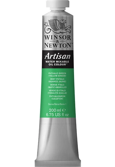Huile artisan - 200ml - vert phtalo nuance jaune - s1