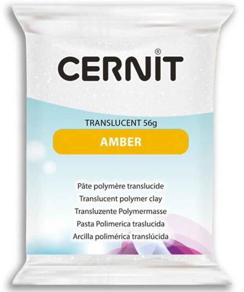 Translucent Polymer Modelling Clay Amber 56