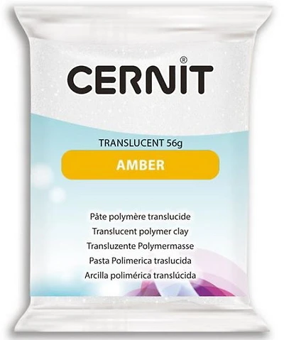 Translucent Polymer Modelling Clay Amber 56