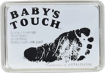 Encre pour pied de bébé noir