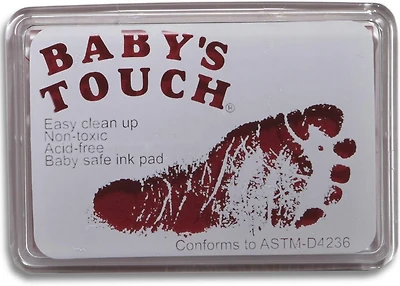 Baby Foot Print Ink Pink