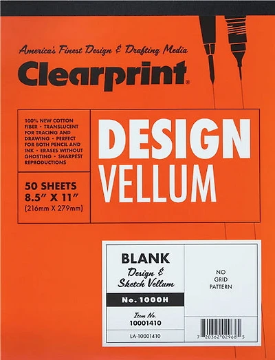 Bloc papier vélin 1000h