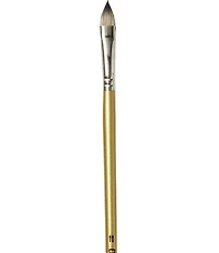 Pinceau manche long/poils de martre ovale