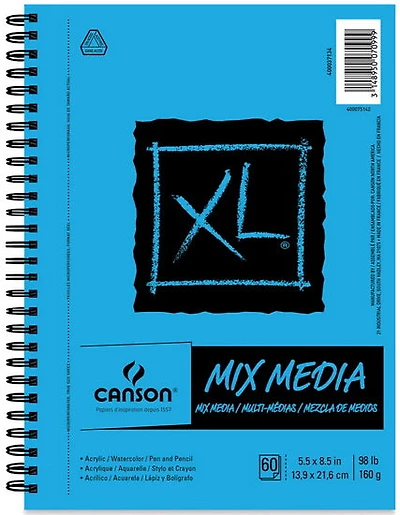 Cahier techniques mixtes - xl - 98lb - 5.5x8.5po (60f)