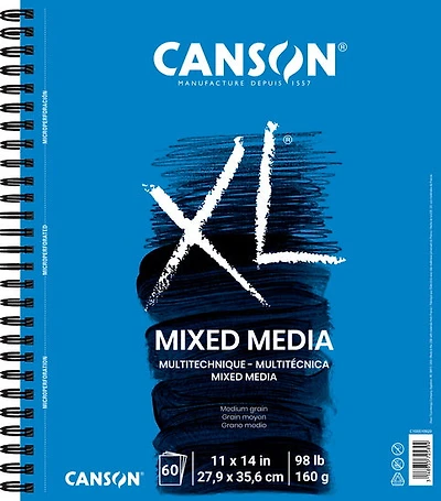 Cahier techniques mixtes - xl - 98lb - 11x14po (60f)