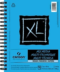 Bloc papier techniques mixtes - rugueux - 114lb - 7x10po (50f)