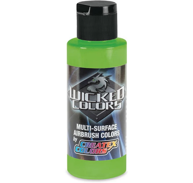 Couleurs pour aérographe wicked vert lime perlé - 59ml