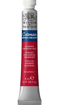 Aquarelle cotman - 8ml - nuance alizarine cramoisie - s1