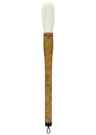 Bamboo paintbrush with white goat bristles - #10 CENTIMETER