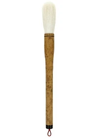 Bamboo paintbrush with white goat bristles - #10 CENTIMETER