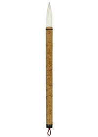 Bamboo paintbrush with white goat bristles - #4 CENTIMETER