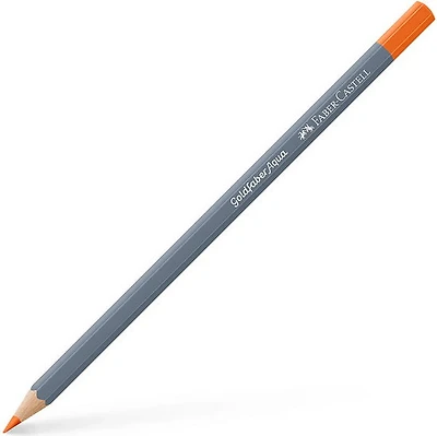 Crayon aquarellable goldfaber aqua orange cadmium foncé