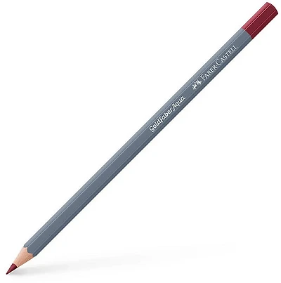 Crayon aquarellable goldfaber aqua rouge inde