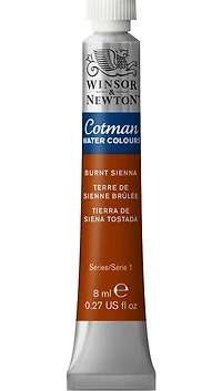 Cotman watercolour - 8ml - burnt sienna - s1