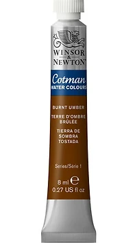 Cotman watercolour - 8ml - burnt umber - s1