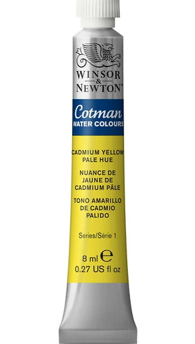 Aquarelle cotman - 8ml - nuance jaune de cadmium pâle - s1