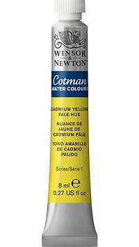 Aquarelle cotman - 8ml - nuance jaune de cadmium pâle - s1
