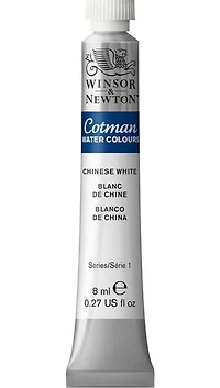 Aquarelle cotman - 8ml - blanc de chine - s1