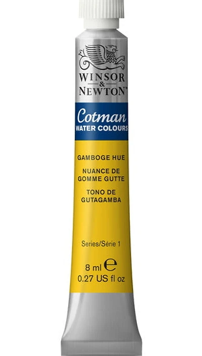 Aquarelle cotman - 8ml - nuance de gomme-gutte - s1