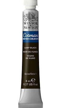 Aquarelle cotman - 8ml - noir de fumée - s1