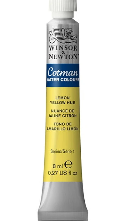 Aquarelle cotman - 8ml - nuance jaune citron - s1