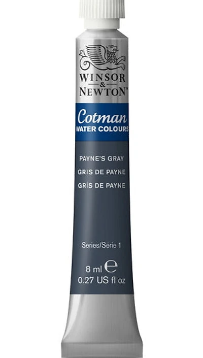 Aquarelle cotman - 8ml - gris de payne - s1