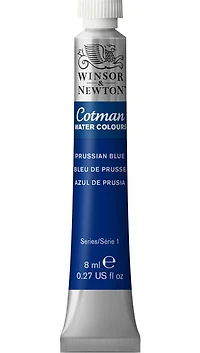 Aquarelle cotman - 8ml - bleu de prusse - s1