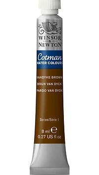 Aquarelle cotman - 8ml - brun van dyck - s1