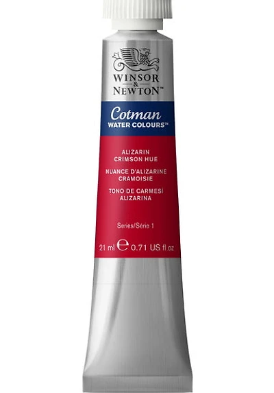 Aquarelle cotman - 21ml - nuance alizarine cramoisie - s1