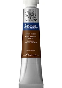 Cotman watercolour - 21ml - burnt umber - s1