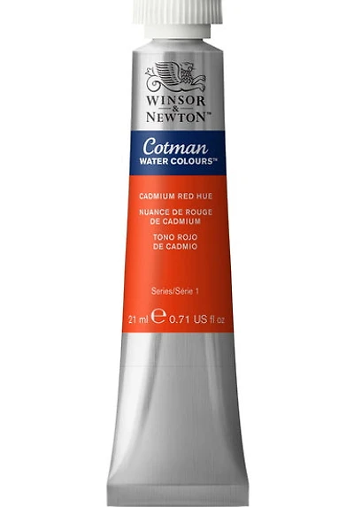 Aquarelle cotman - 21ml - nuance rouge de cadmium - s1