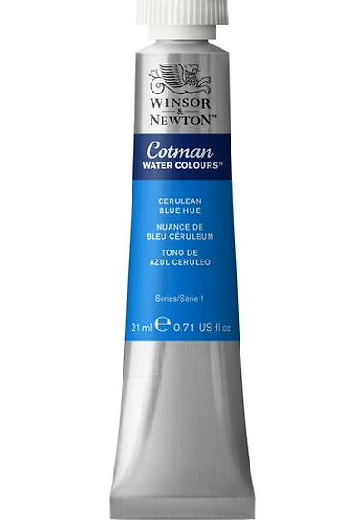 Aquarelle cotman - 21ml - nuance bleu de céruléum - s1