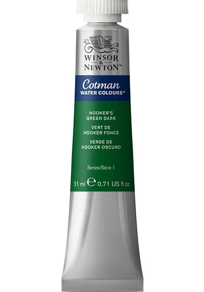 Cotman watercolour - 21ml - hooker's green dark - s1